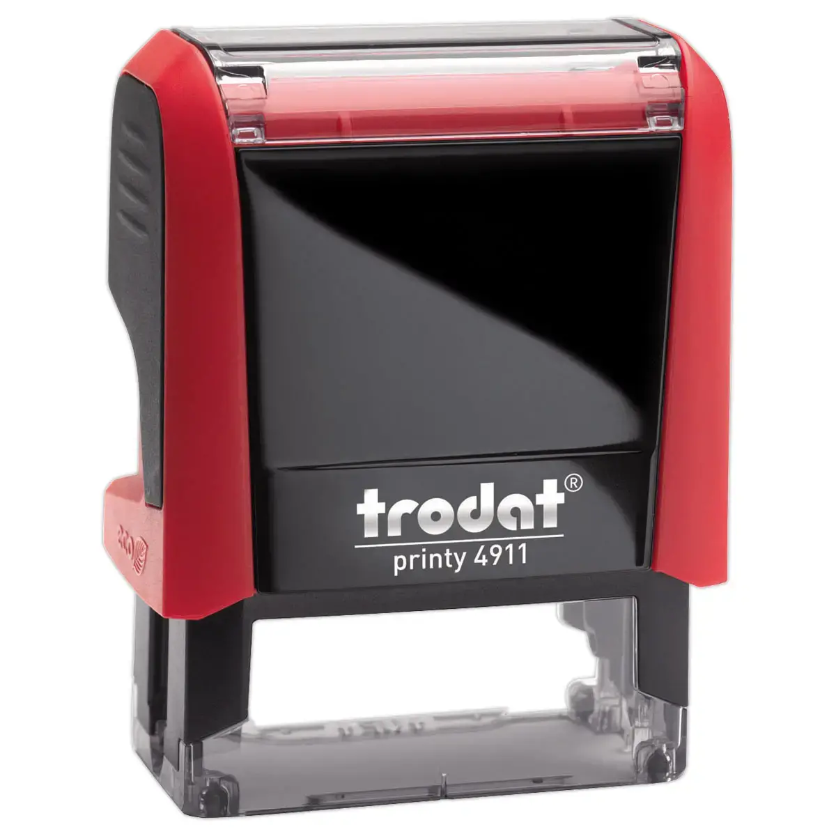 Gepersonaliseerde stempel Printy 4911 - Rode inkt - max 4 regels - TRODAT