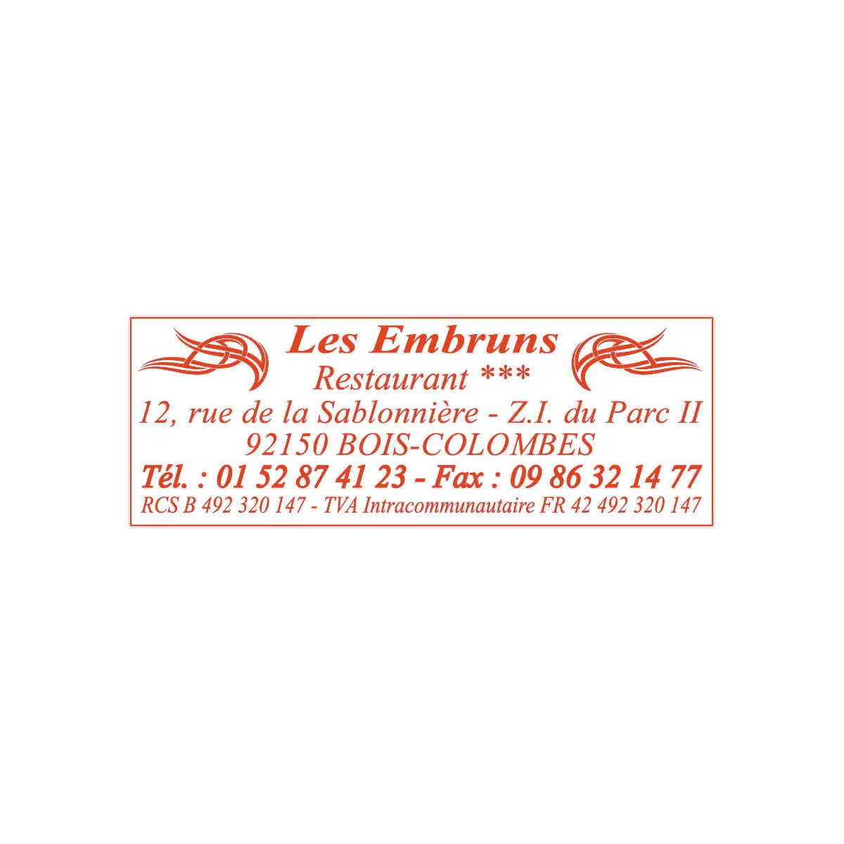 Rode stempel PRINTY 4915 rode inkt- 7 regels