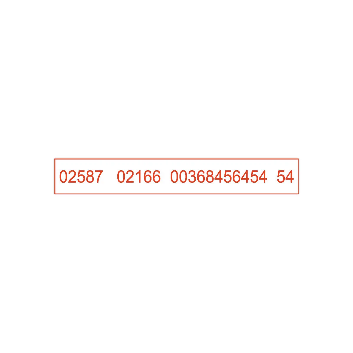 Persona stempel Printy 4916 rood - 70 x 10 mm - maxi 2 lijnen 