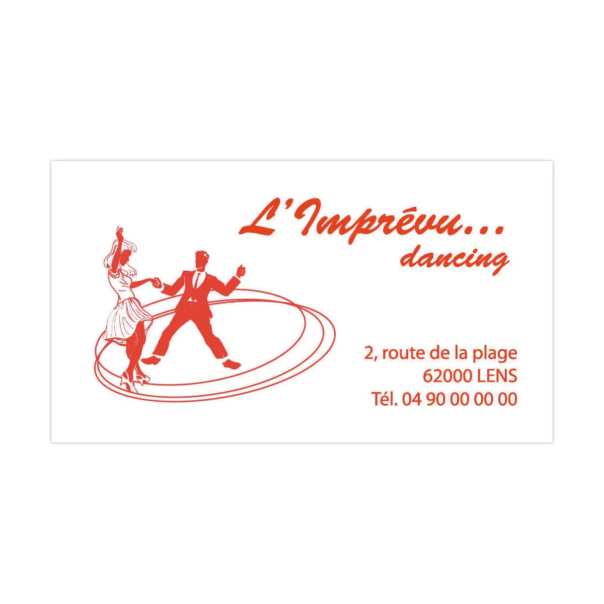 Persona stempel Printy 4926 rood - 75 x 38 mm - maxi 9 lijnen