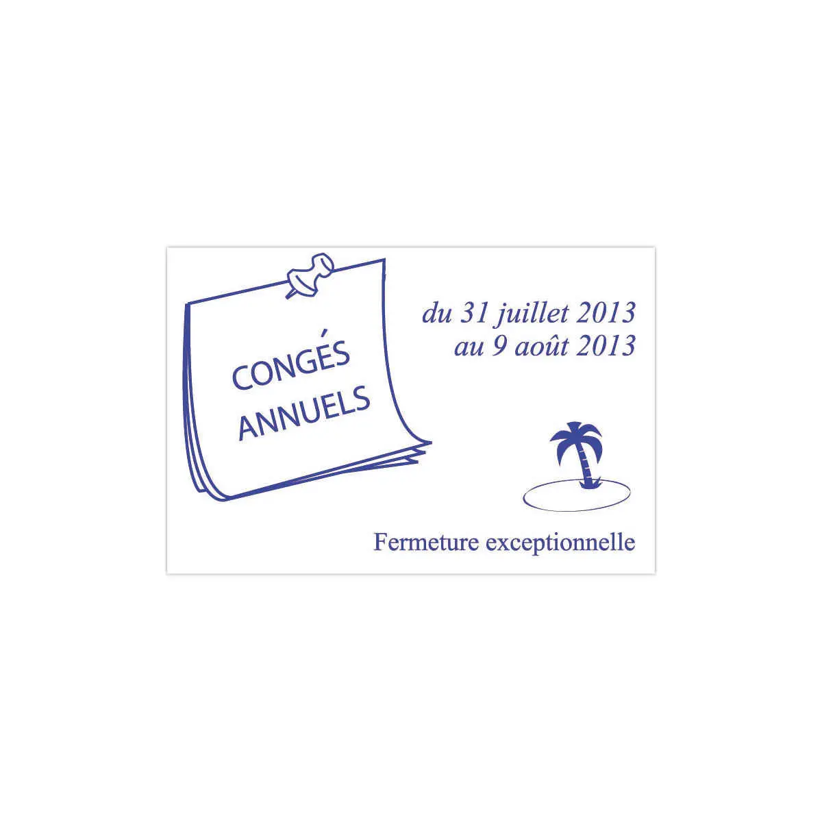 Persona stempel Printy 4927 blauw - 60x 40 mm - maxi 10 lijnen
