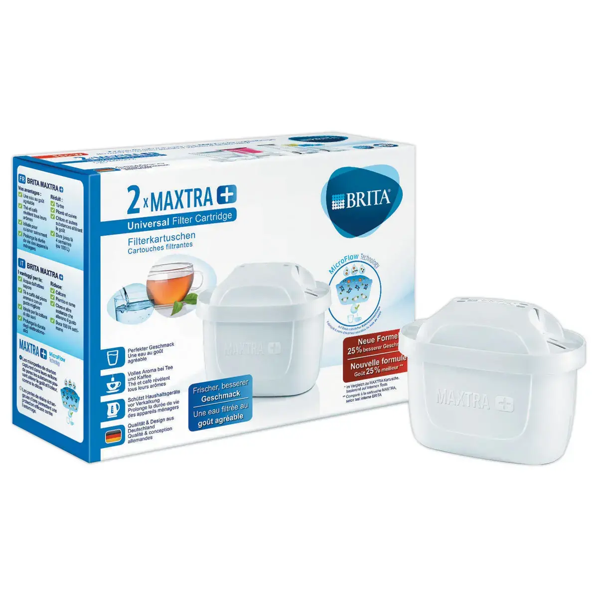 2 Maxtra+ filterpatronen voor Brita karaffen