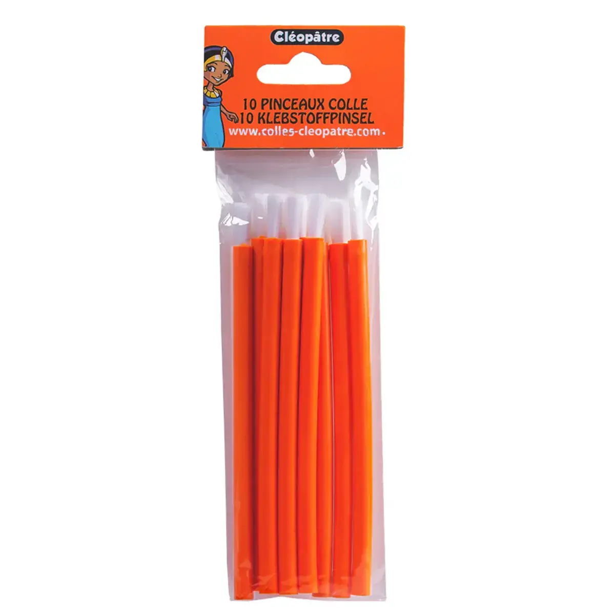 Lijmpenseel Cléopatre - 12 cm - set van 10