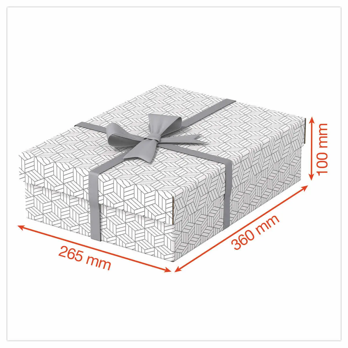 3 Opbergdozen Home - Maat M laag - Wit - ESSELTE