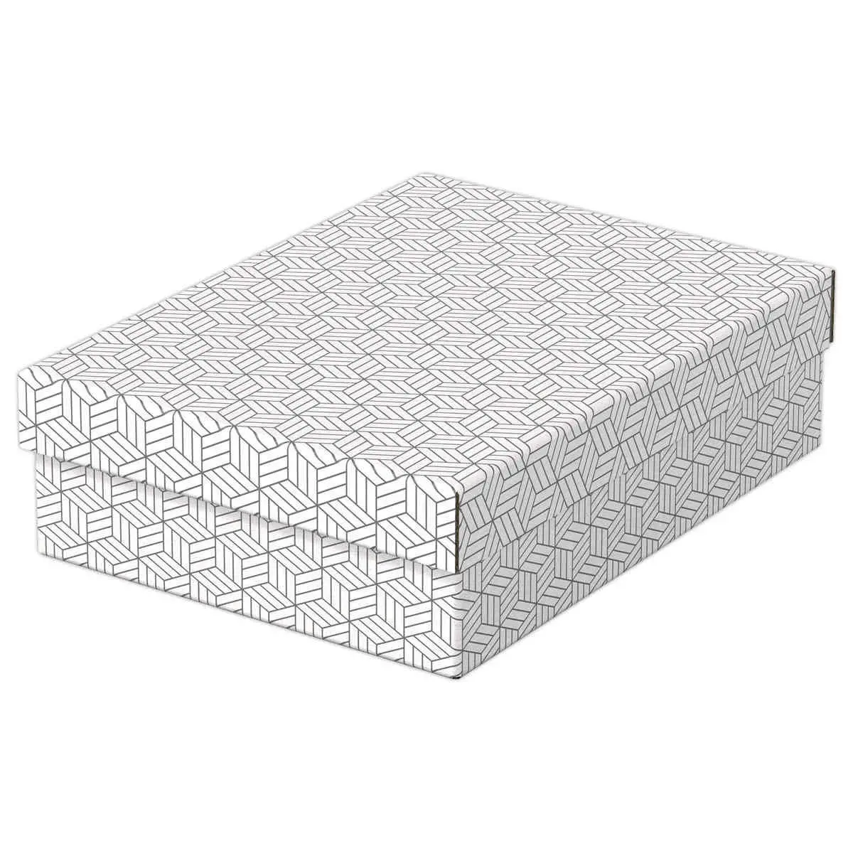 3 Opbergdozen Home - Maat M laag - Grijs - ESSELTE
