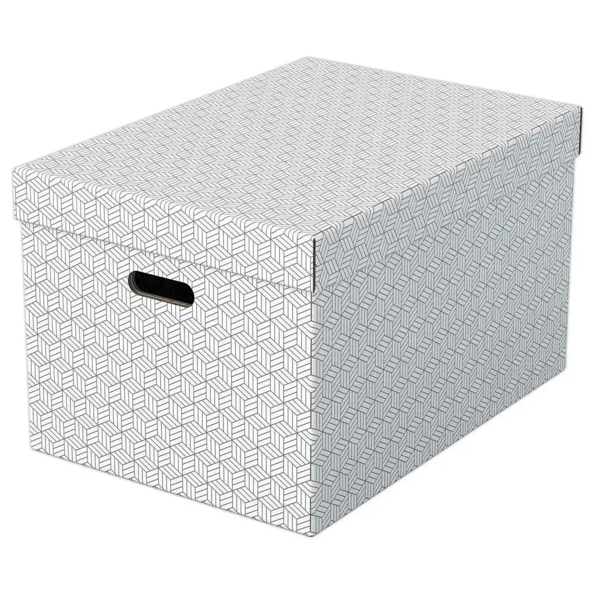 3 Opbergdozen Home - Maat L - Wit - ESSELTE