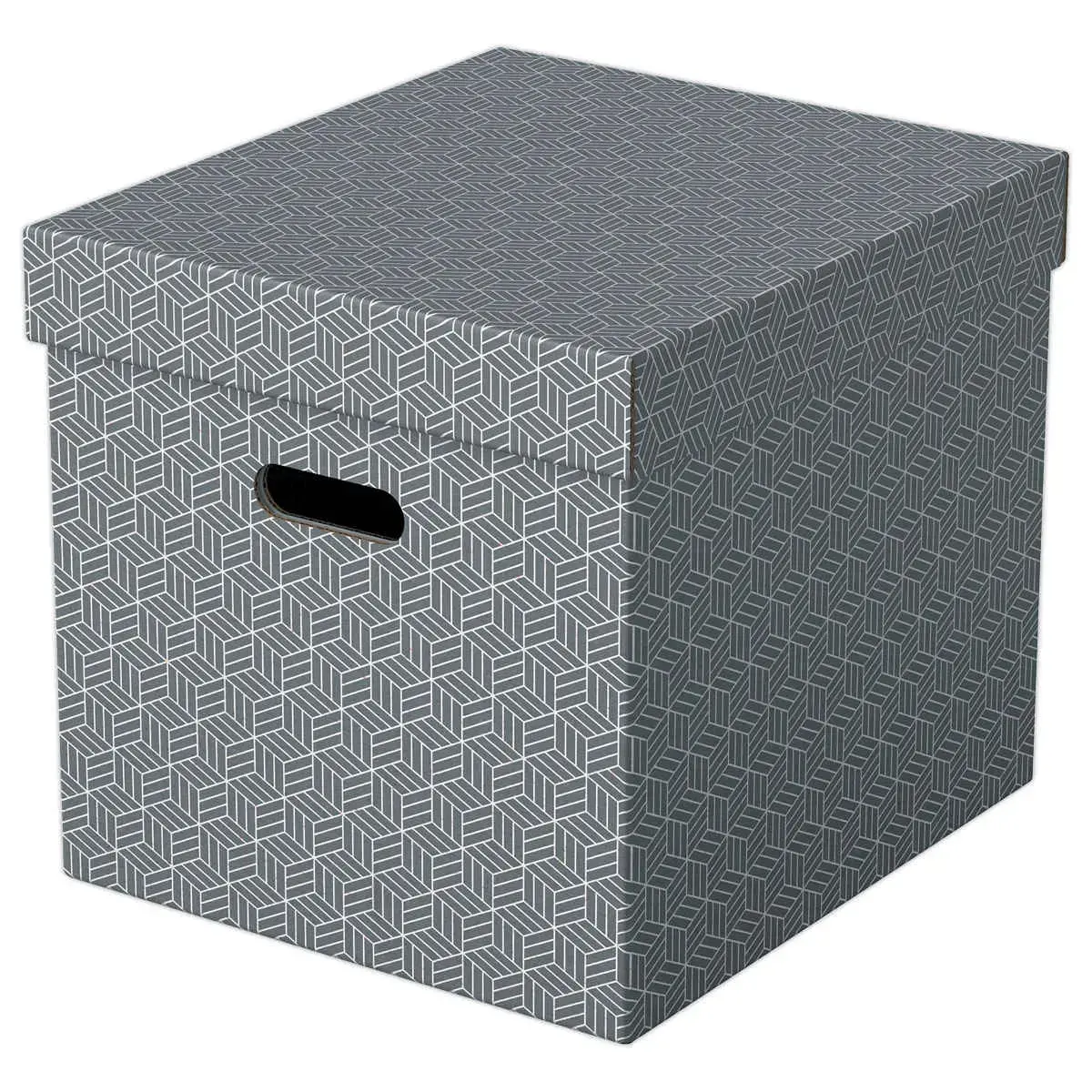 3 Opbergdozen Home - Cube-formaat - Grijs - ESSELTE