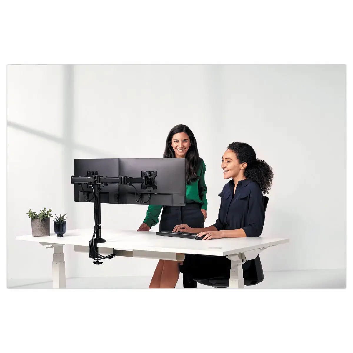 Monitorarm Reflex Fellowes - voor dubbel scherm