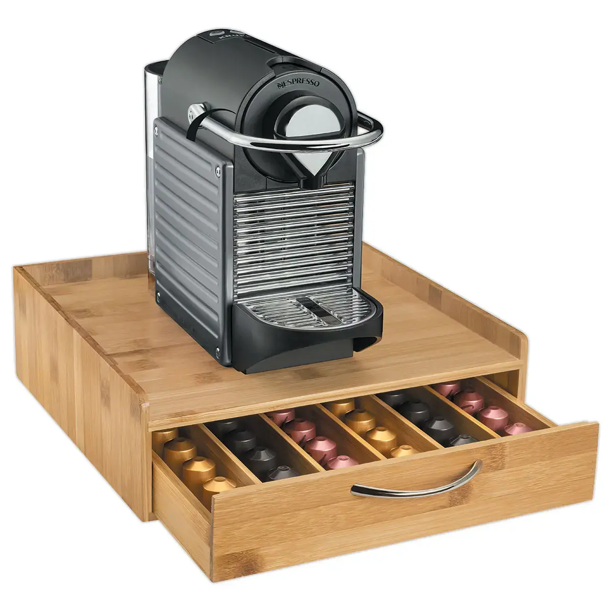Bamboe lade voor capsules 