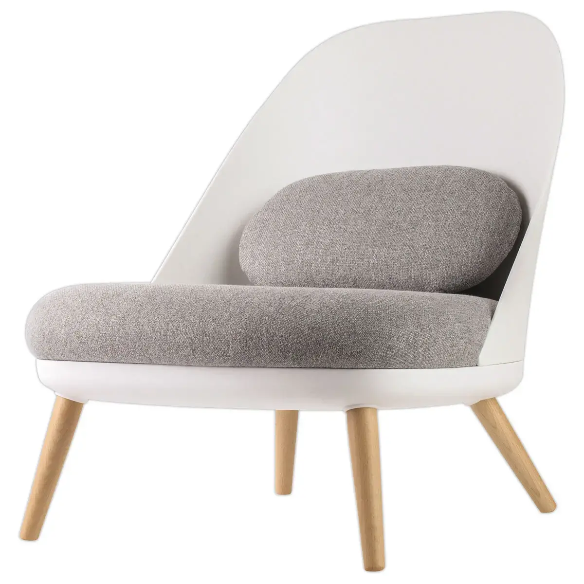 Fauteuil COCOON Wit / Grijs