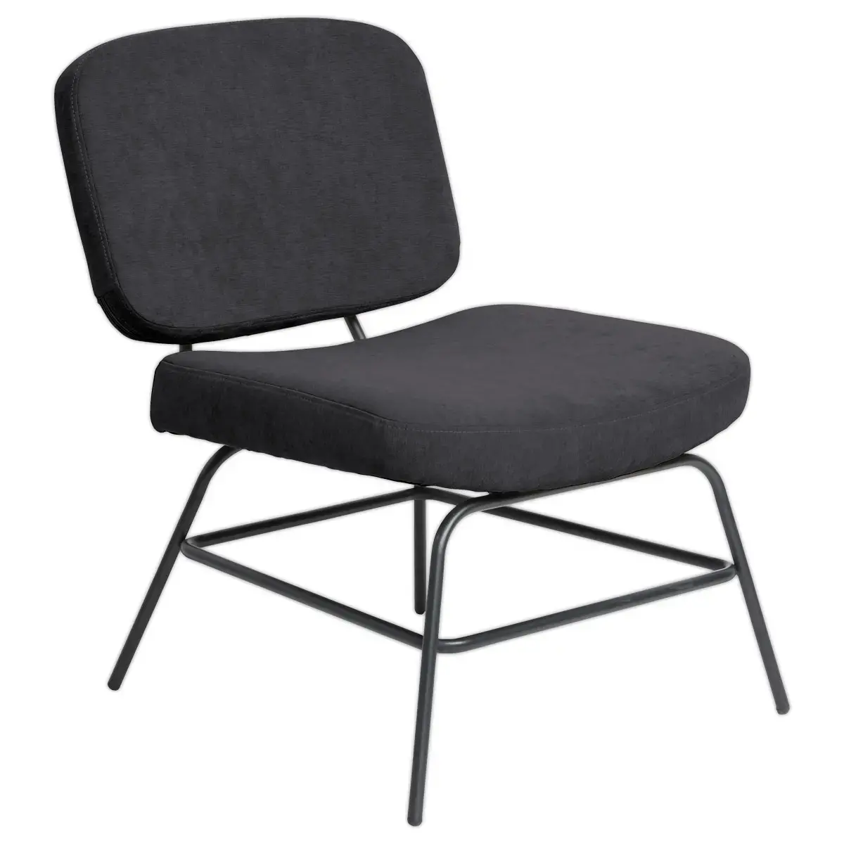 Stoel CURVE Antraciet Geassembleerd