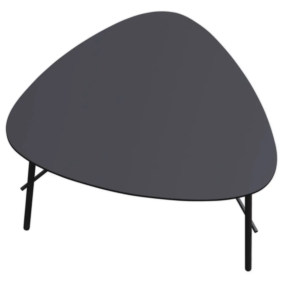 Bijzettafel 60 cm zwart