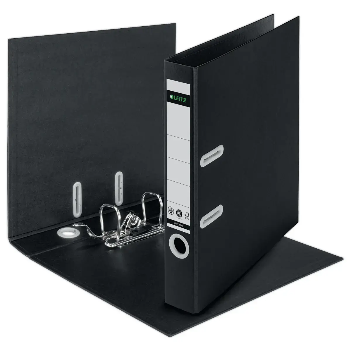 Ordner met hefboom 180° gerecycleerd A4 - Rug 5 cm - Zwart - LEITZ