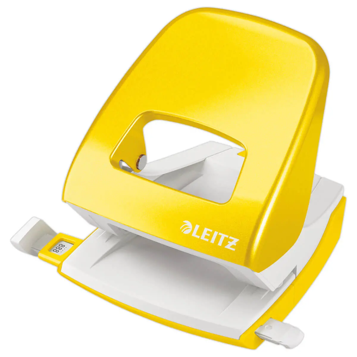 Witte perforator 2 gaten gekleurd 30 vel - Geel - LEITZ
