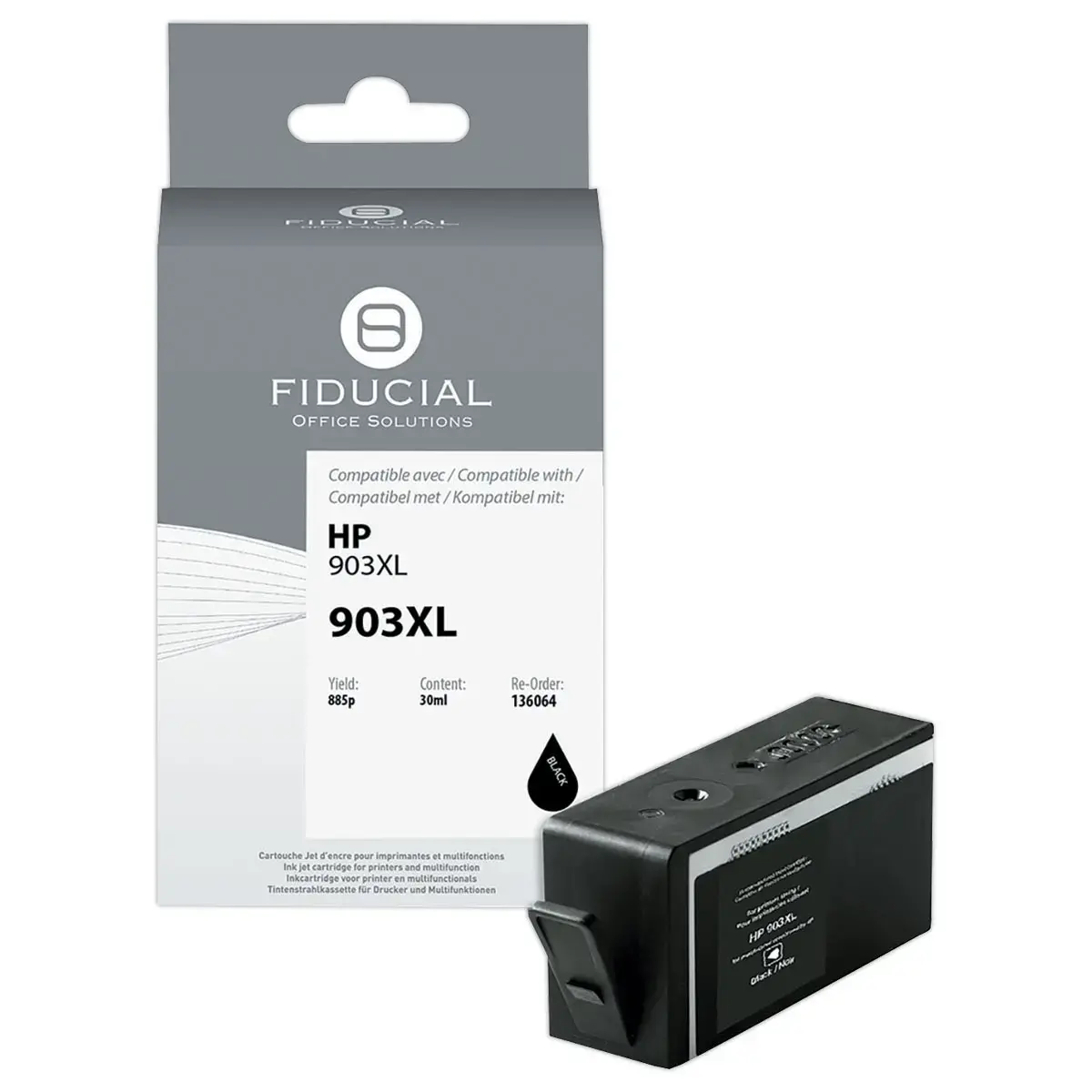 Cartridge Hp903XL zwart compatibel FIDUCIAL 