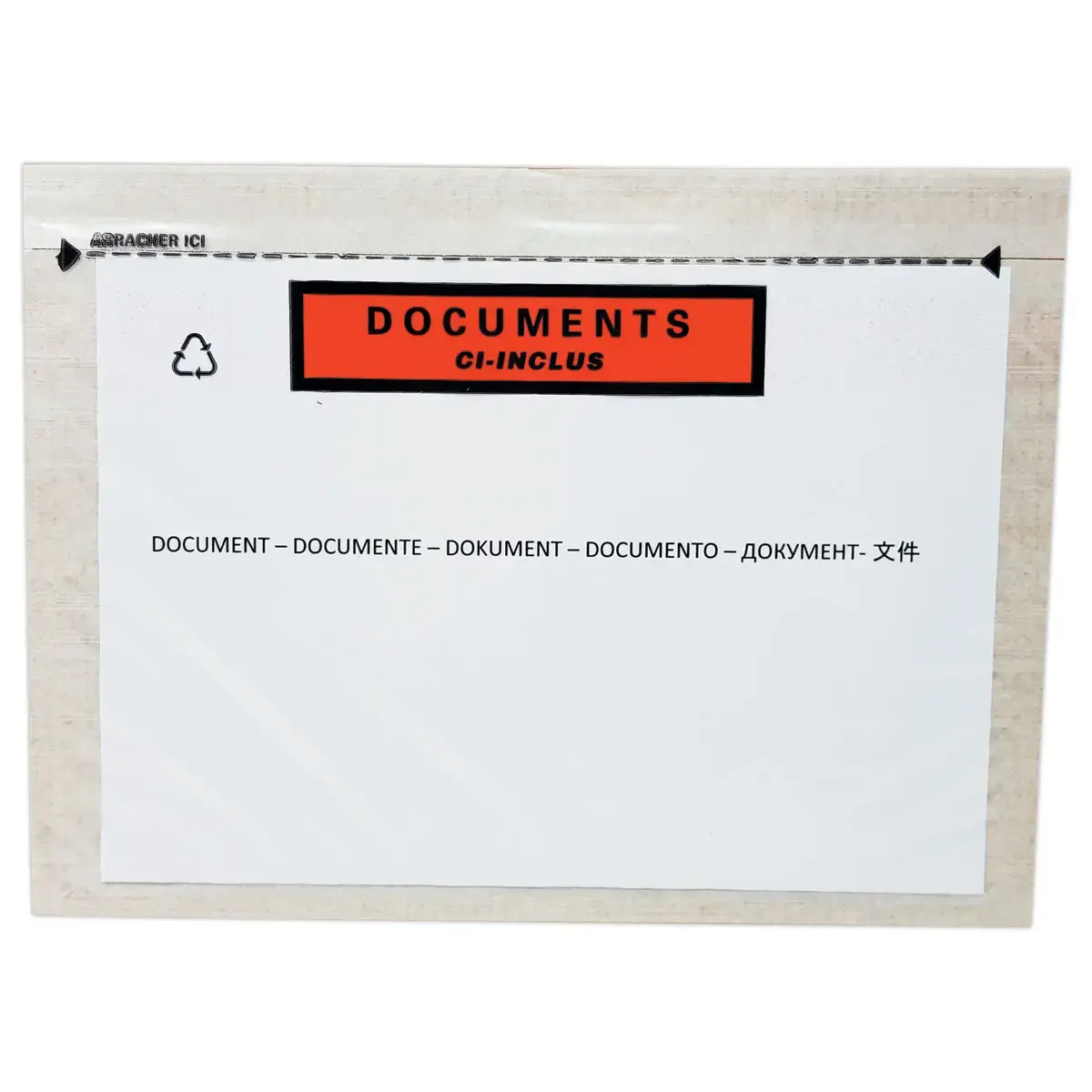 250 Kleefenveloppen 'Documents ci-inclus' - 228 x 165 mm