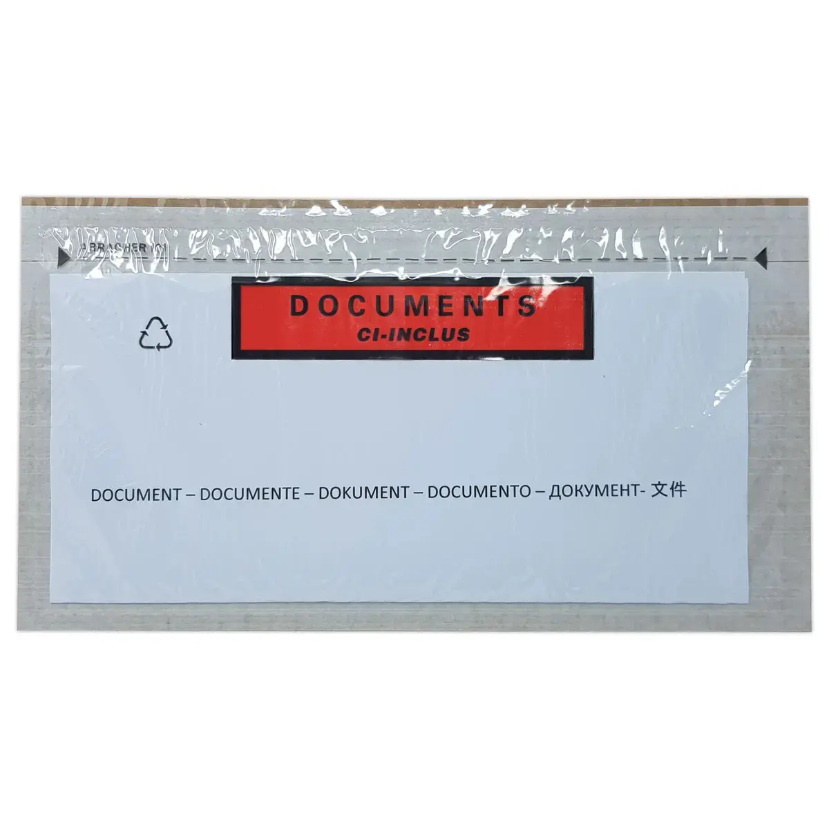 1000 Kleefenveloppen "Documents ci-inclus" - 228 x 120 mm
