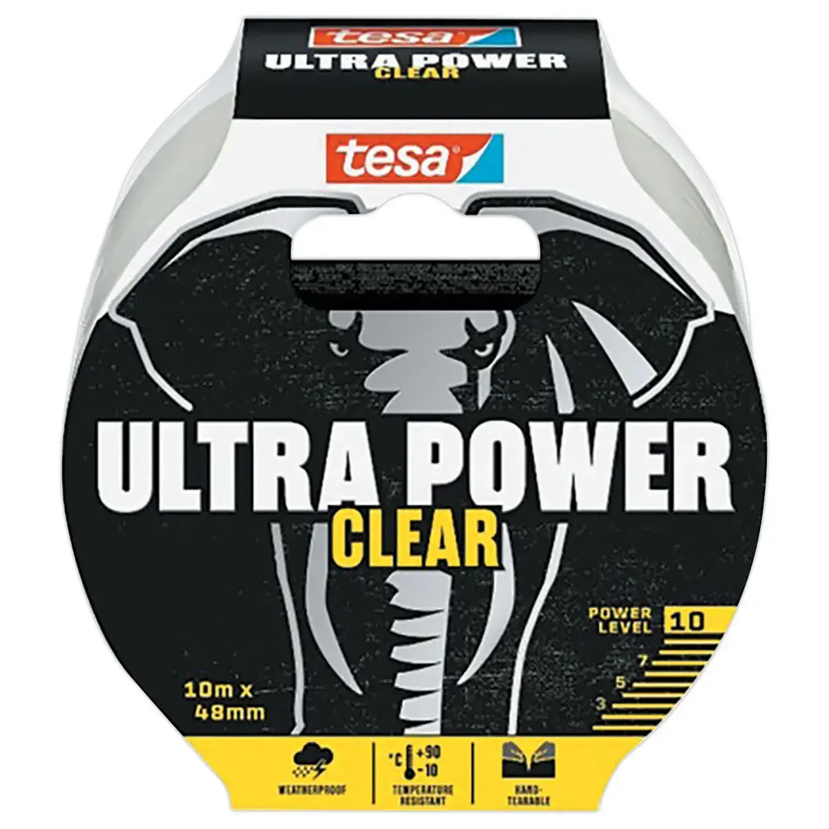 Tesa Ultra Power Clear tape 10 m x 48 mm - Transparant 