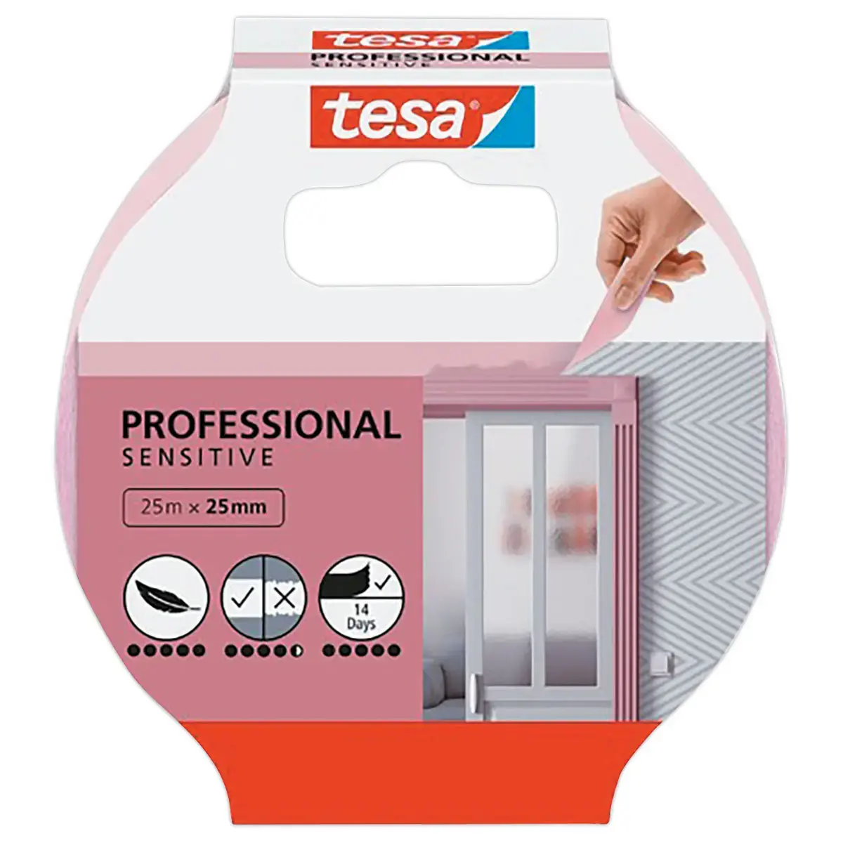 Tesa professionele masking tape 25 m x 25 mm