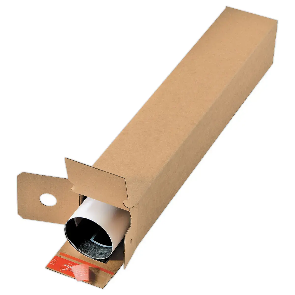 10  Vierkante kartonnen buizen 43 x 10,8 x 10,8 cm 
