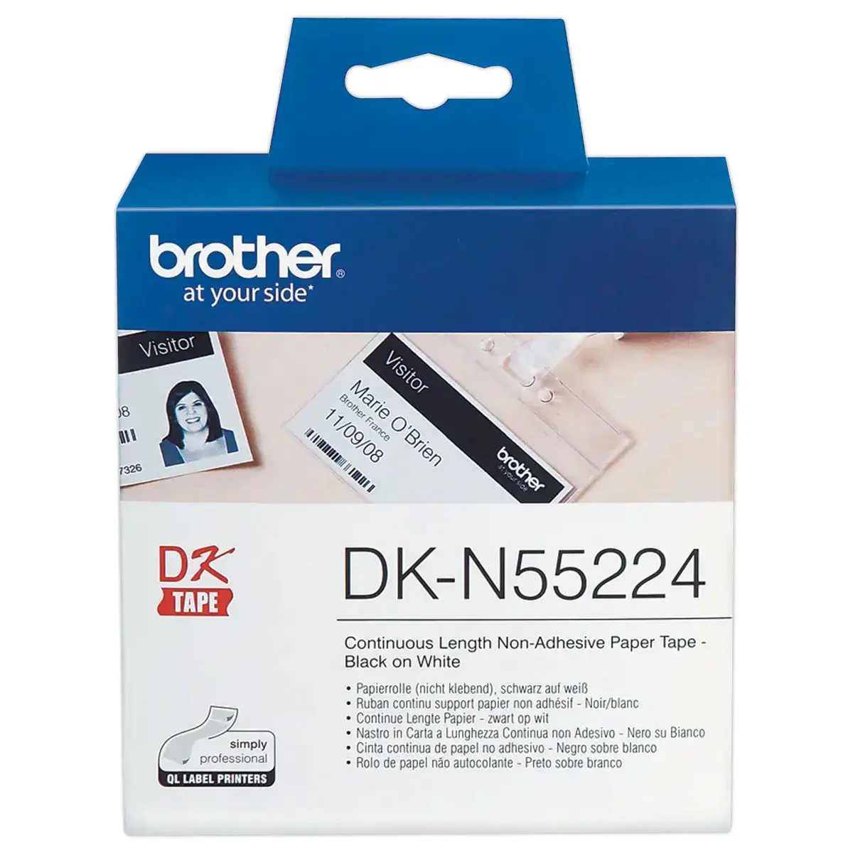 Etikettenrol QL BROTHER 54 mm x 30 m DKN55224