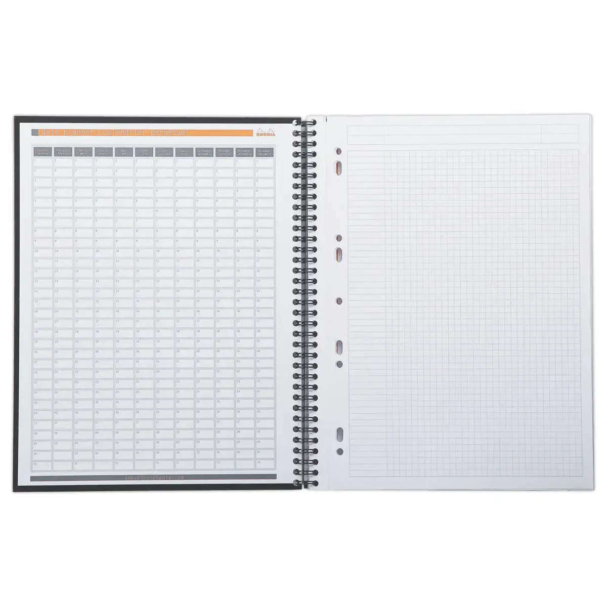 Kartonnen omslag schrift 160 pagina's A4+5x5. Zwart