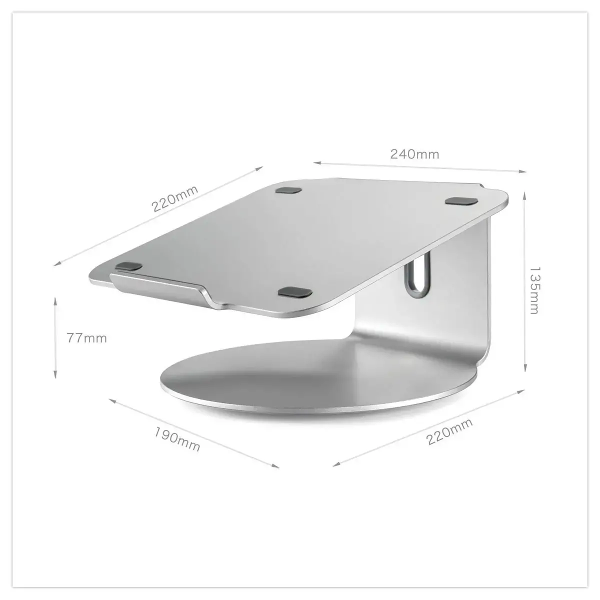 Draai- en ergonomische steun voor laptop 
