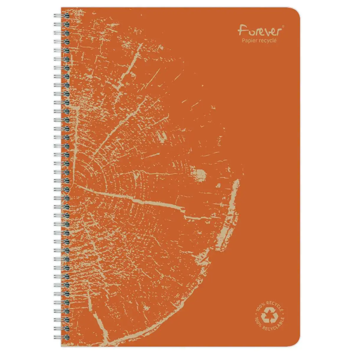 Gerecycled A4 gelinieerde spiraalnotitieboek.