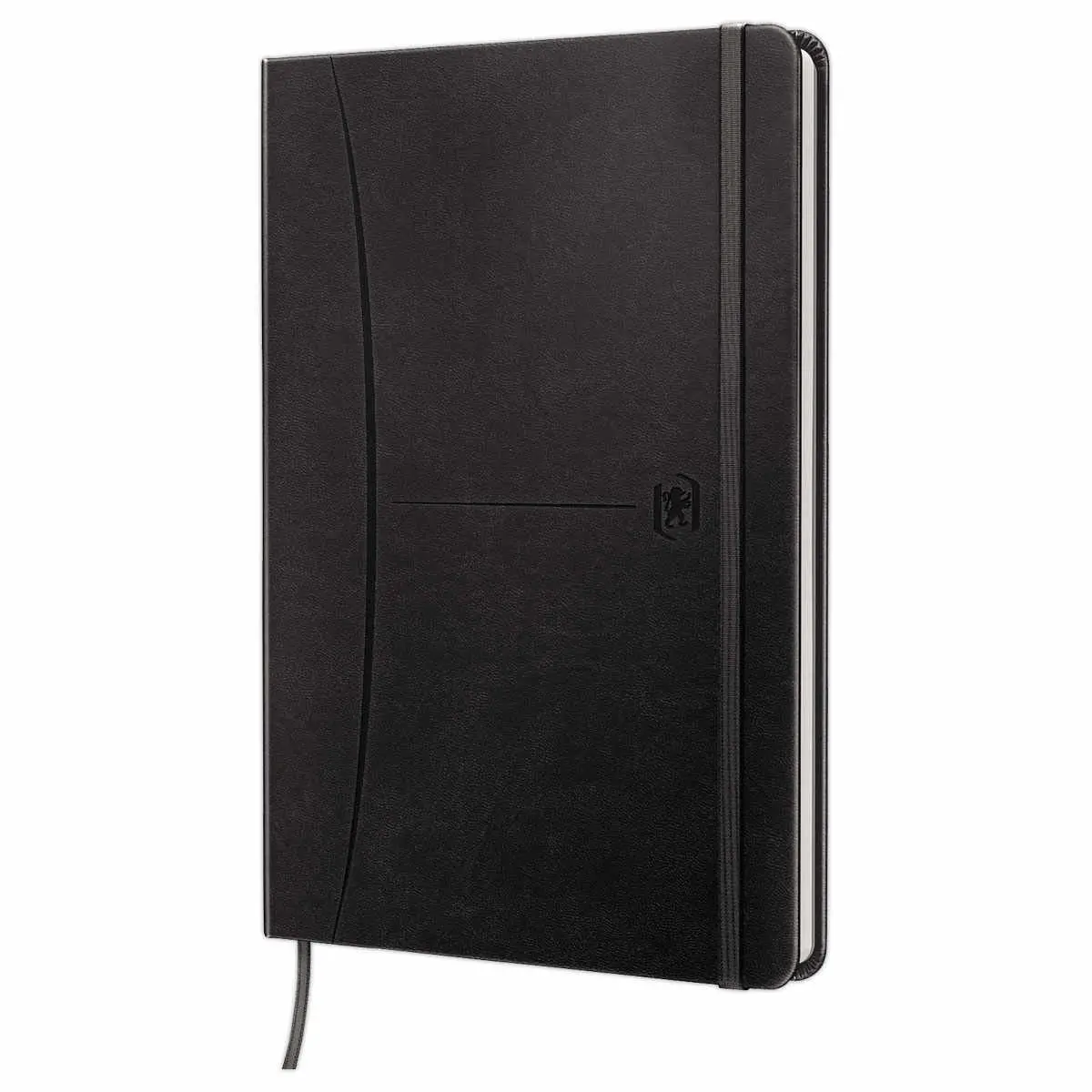 Cahier Signature gebonden A5 160 pagina's gelijnd. Zwart
