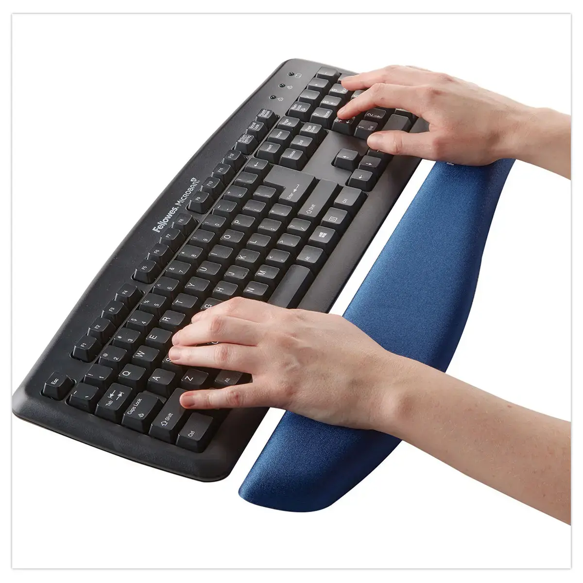 Toetsenbord wrist rest plushtouch microban blauw