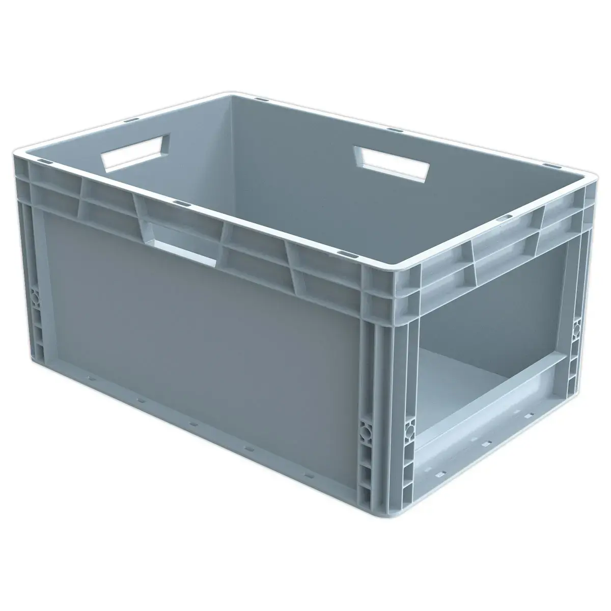 Bakken met brede opening grijs 55L