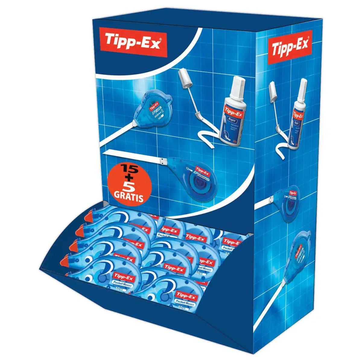 20 Correctielinten Pocket Mouse - 6 m x 5 mm - TIPP-EX 