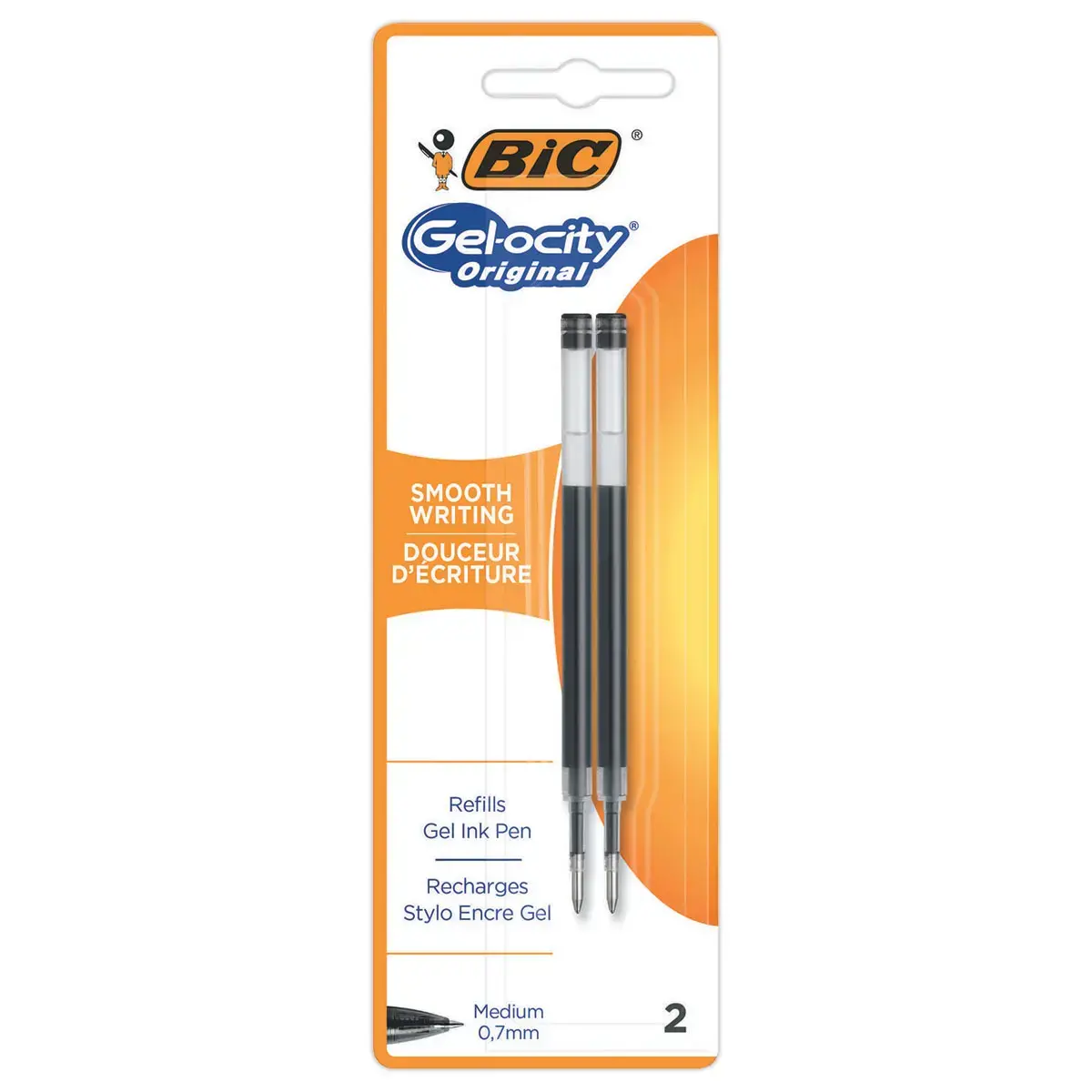 2  Herladingen voor BIC Gel-ocity Quick Dry. Zwart 