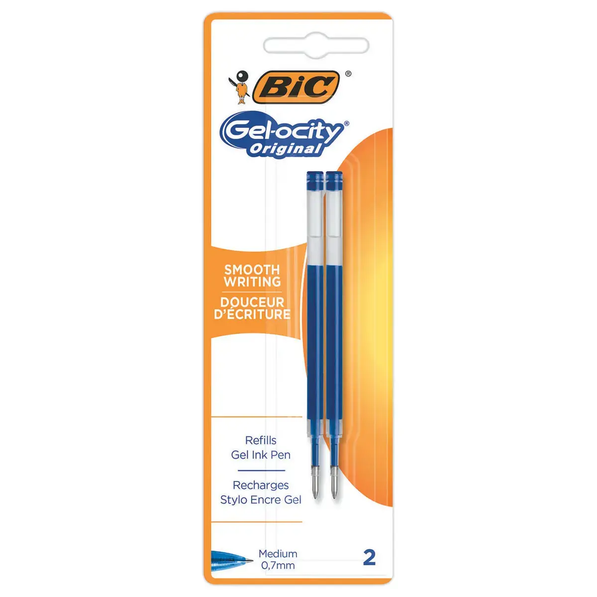 2  Herladingen voor BIC Gel-ocity Quick Dry. Blauw 
