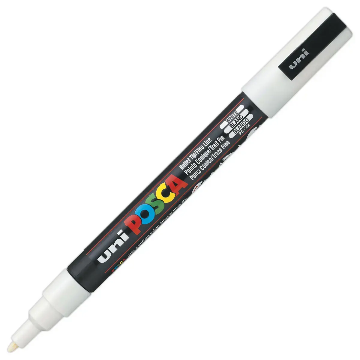 Verfstift uni-POSCA - fijne punt - wit 