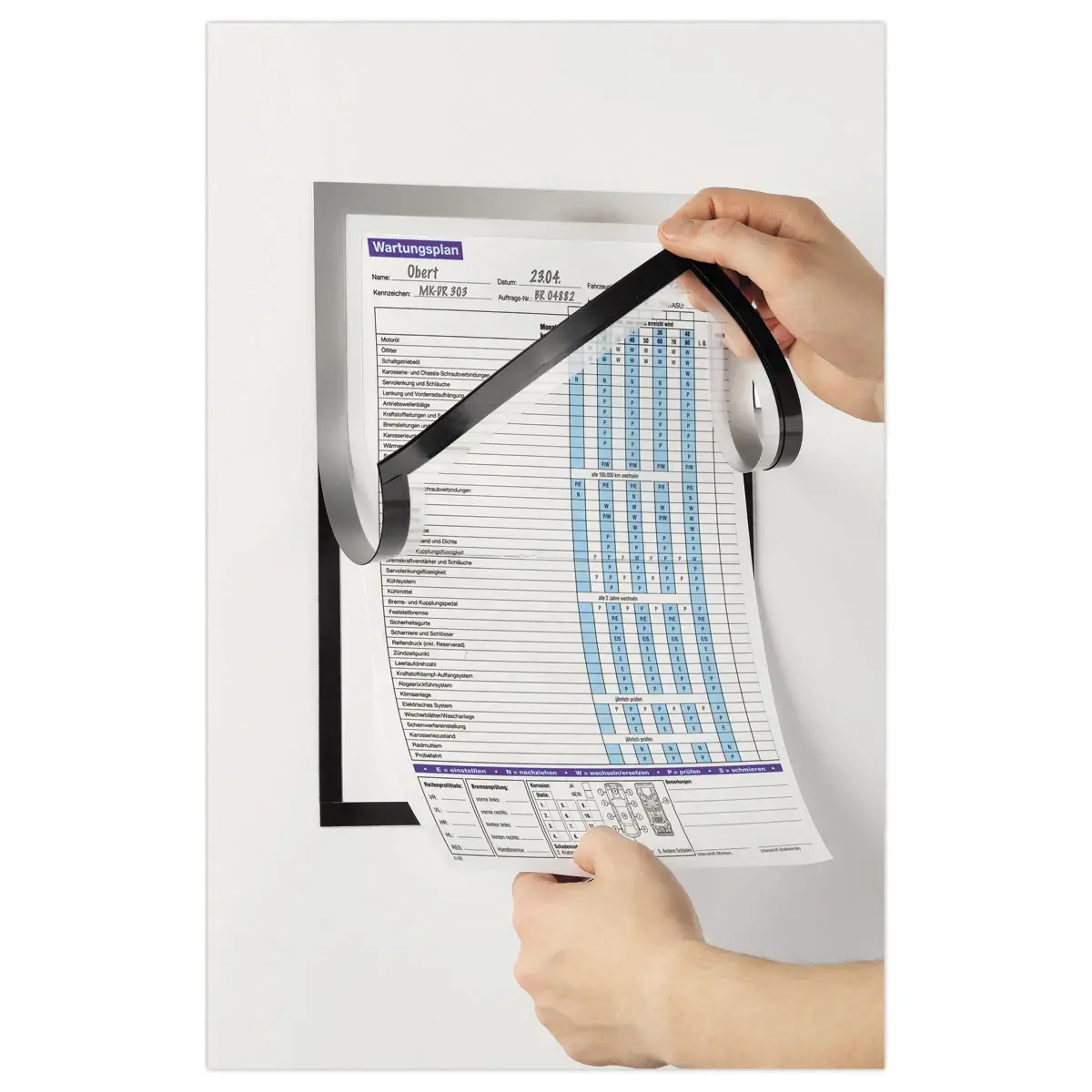 Magnetische lijst A4 zilver DURAFRAME NOTE