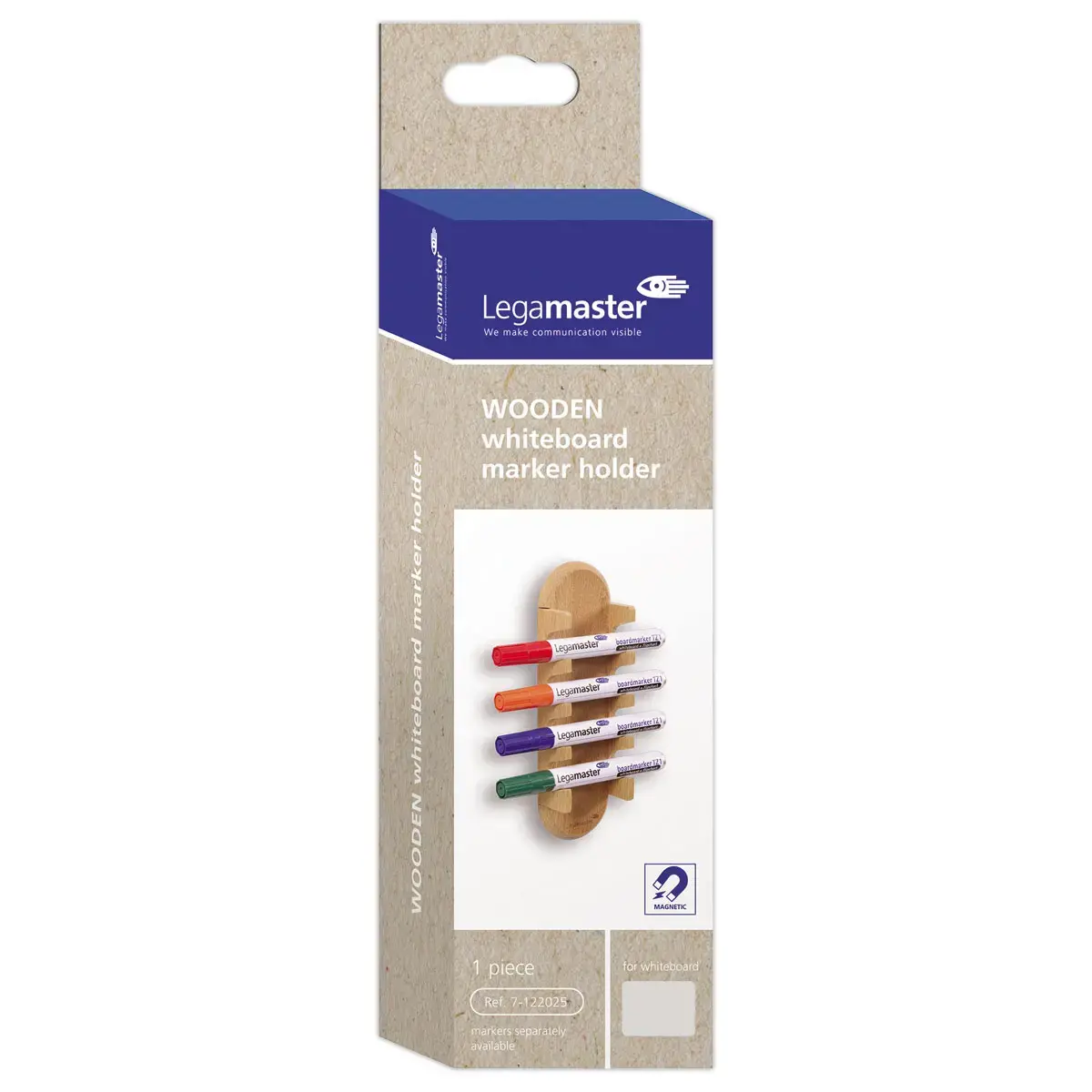 Magnetische markeerstiftenhouder Wooden - FSC&reg;-hout - LEGAMASTER 