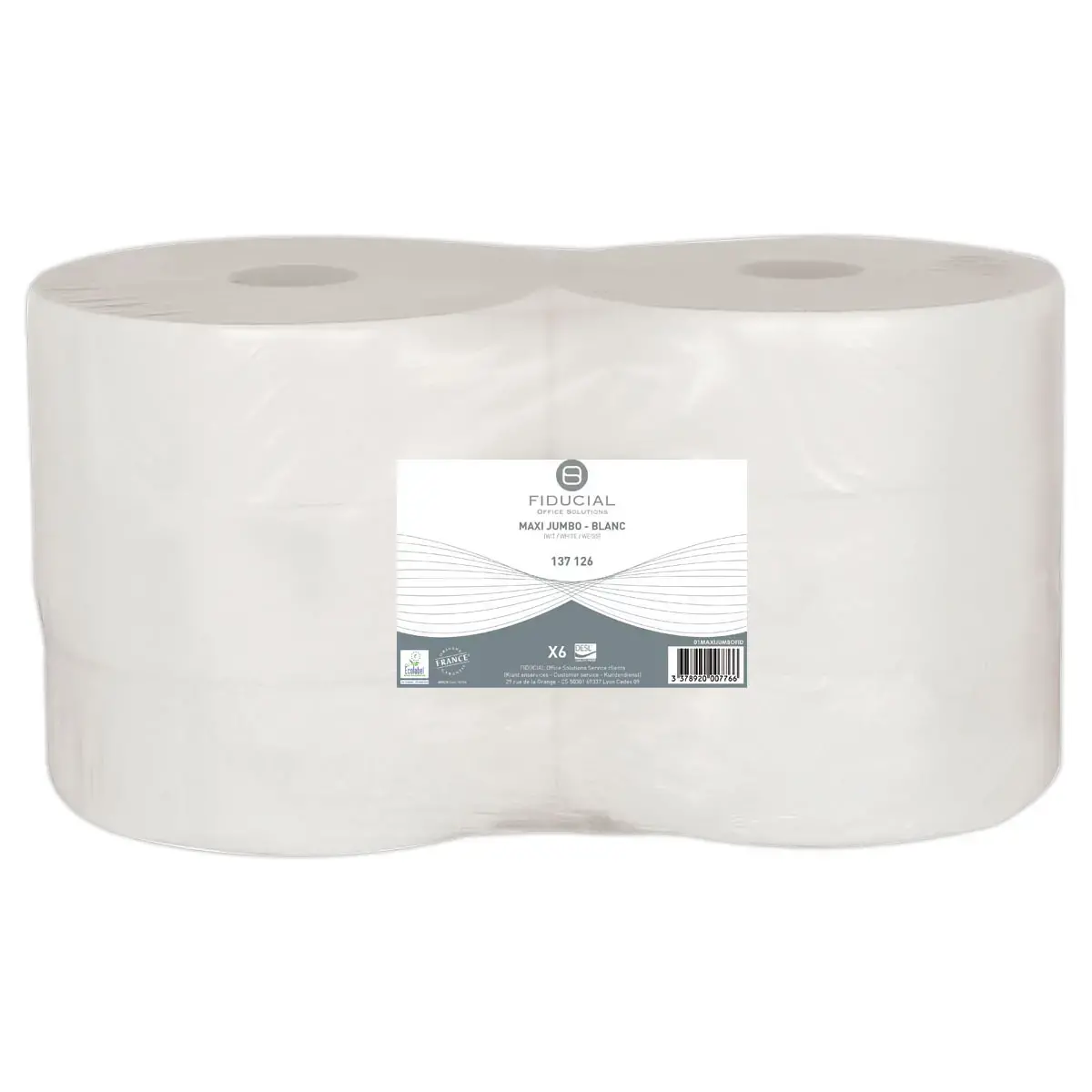 6 Rollen toiletpapier Maxi Jumbo - FIDUCIAL OFFICE SOLUTIONS