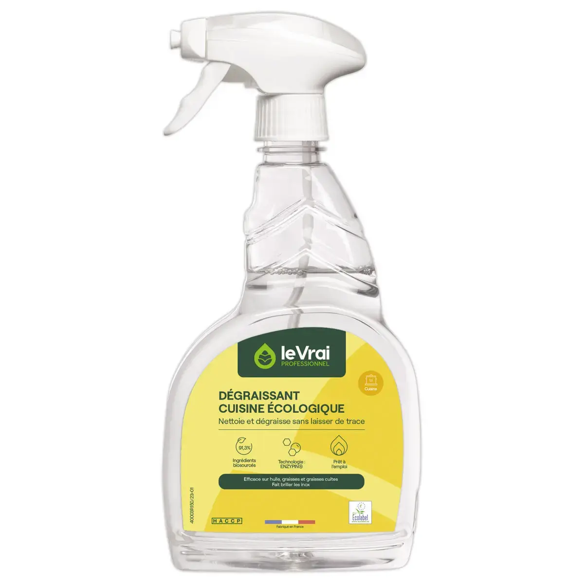 Ontvetter voor de keuken voor alle soorten oppervlakken technologie Enzypin - 750 ml