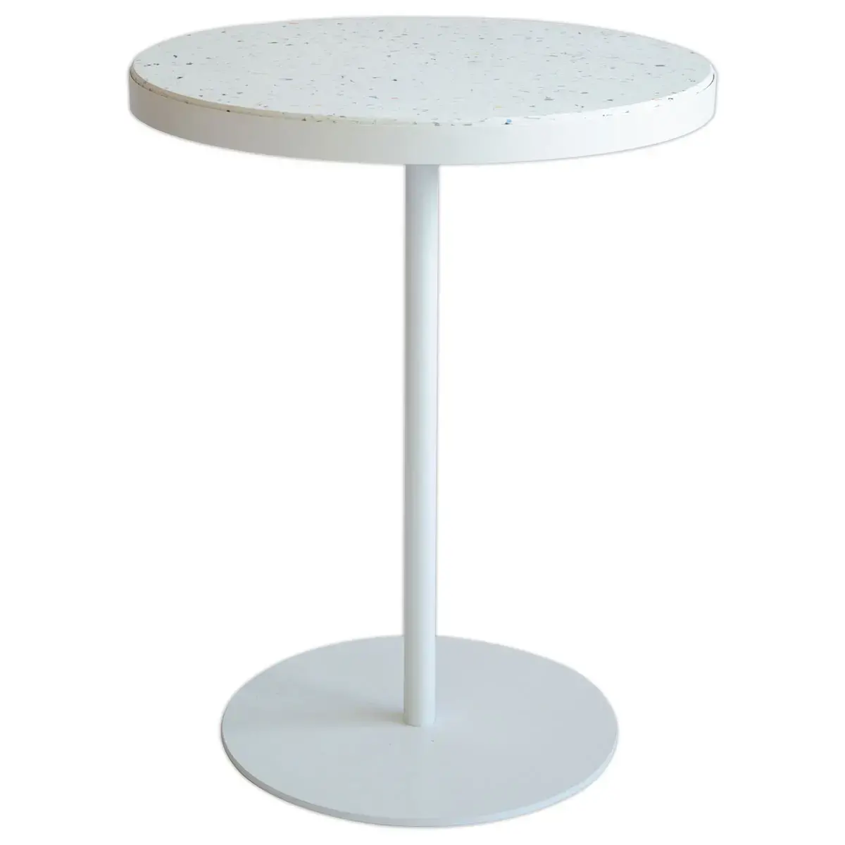 Hoge tafel H110 gerecycled MAHAUT ø64mm decor FLOREAL