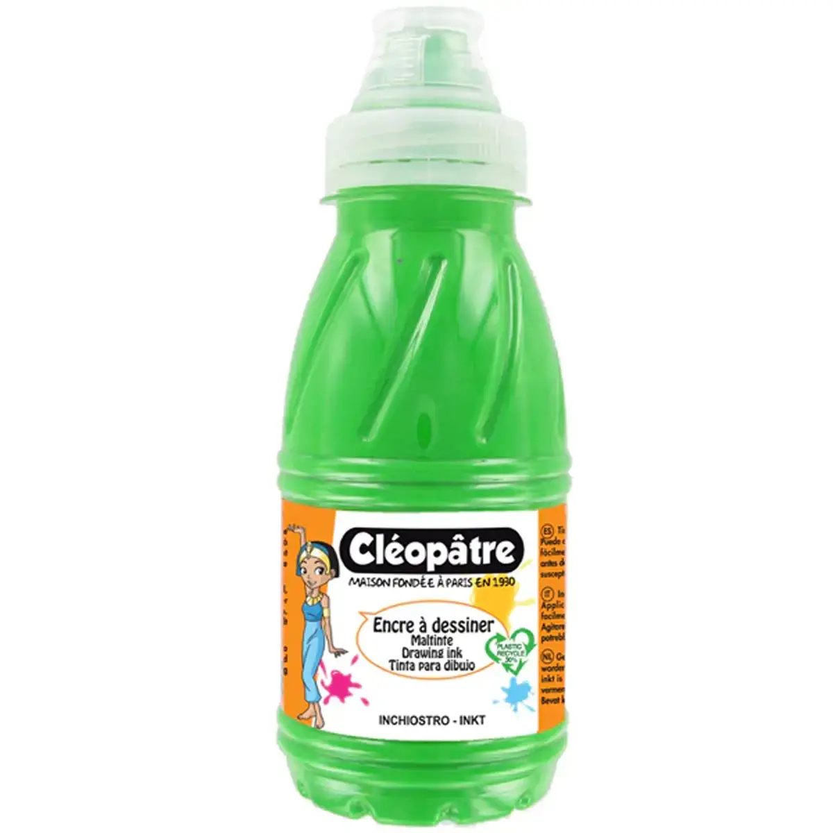 Waterbasis tekeninkt - CLEOPÄTRE - 500ml - lichtgroen