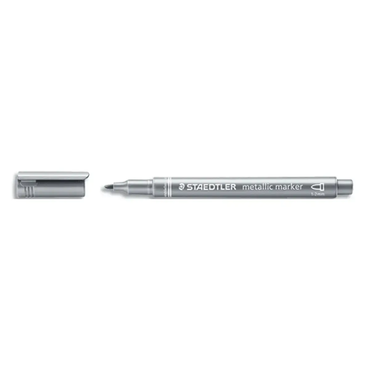 STAEDTLER metalen viltstift met kogelpunt - kleur zilver 