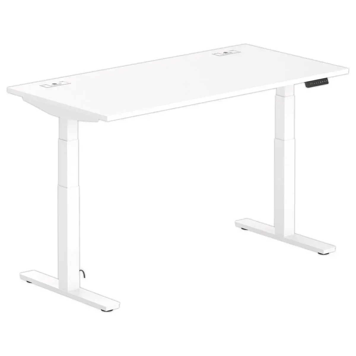 Bureau BERNE elektrisch 160 x 80 wit/wit