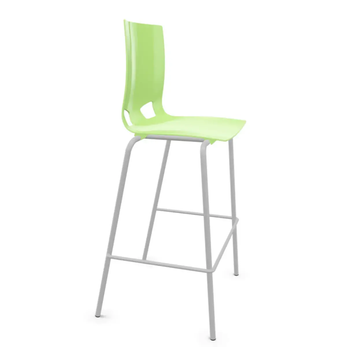 Hoge kruk FONDO HOCKER polypropyleen groen