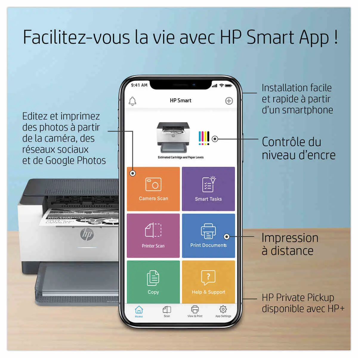 Printer HP LaserJet Pro M209DWE - zwart/wit