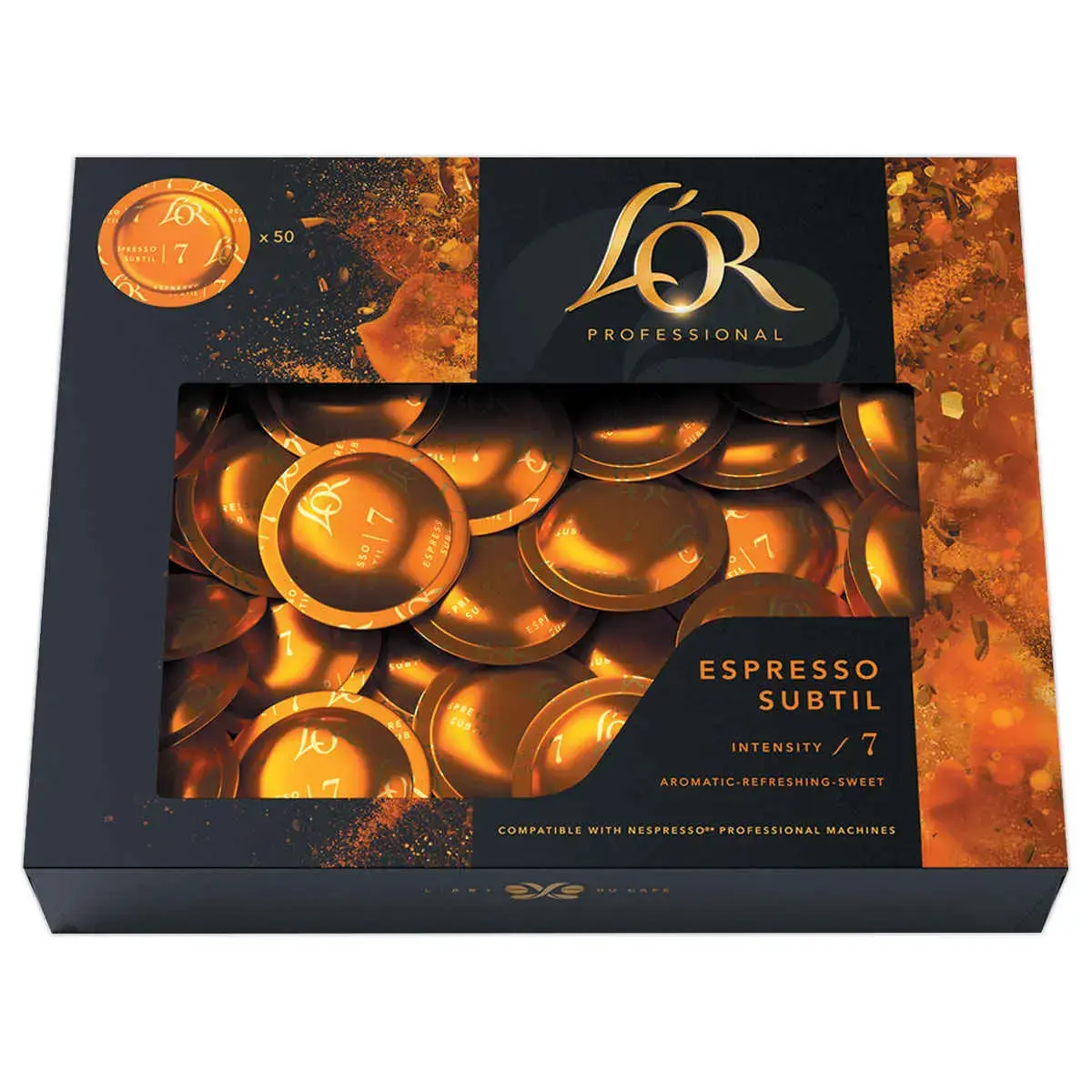50 Capsules DISC café L'OR Espresso Subtil