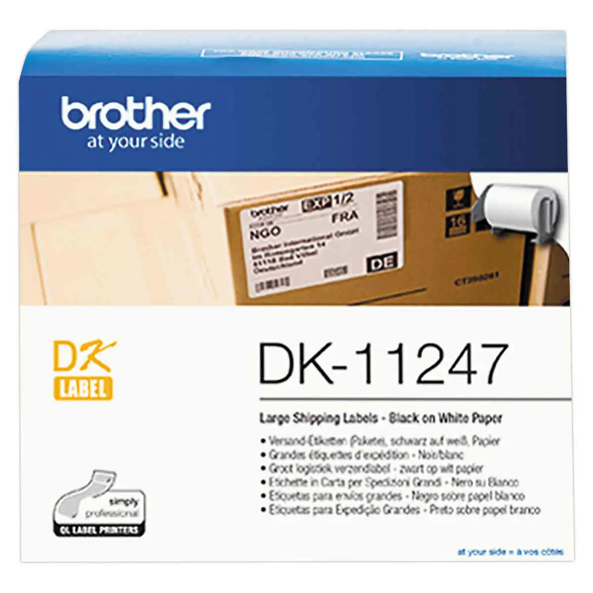 DK11247 BROTHER QL1100 WHITE