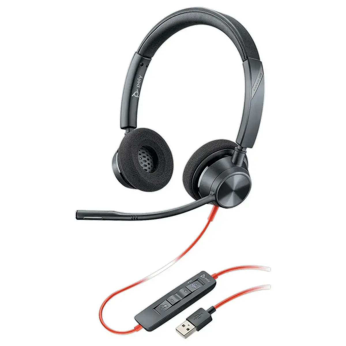 KABELHEADSET HP POLY BLACKWIRE 3320 USB-A/C