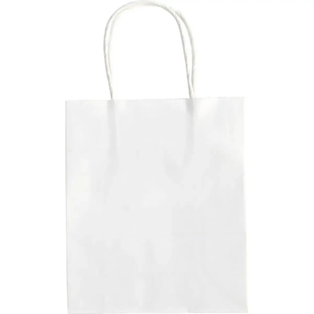Kraftpapieren zak 110 g Folia - 18 x 21 x 8 cm - wit - set van 20