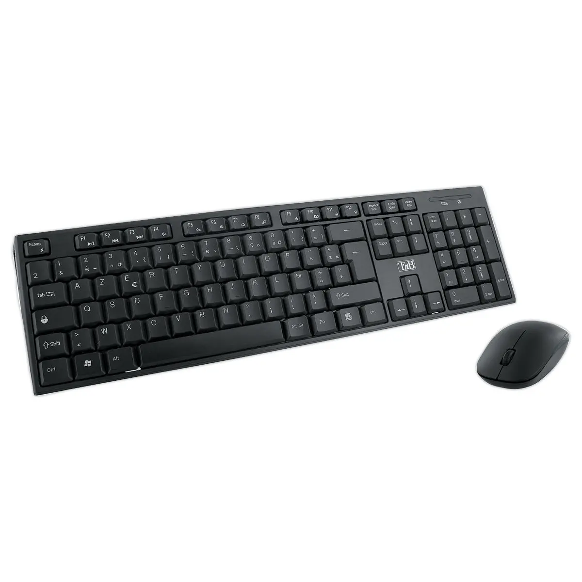 Draadloze toetsenbord + muis set Classy zwart